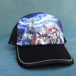 メッシュキャップ (黒/ネイビー)：2