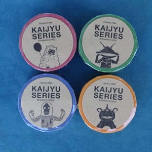 KAIJYU SERIES マスキングテープ(ネガ)