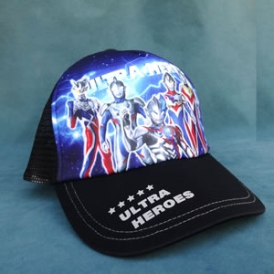 メッシュキャップ (黒/ネイビー)