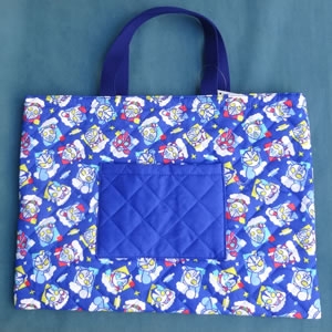 ウルトラの母の手作り風キルトシリーズ レッスンバッグ ヒーロー集合